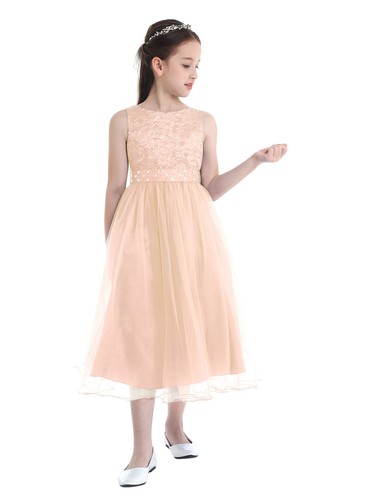 Flower Girl Dress Princess Formal Pageant Wedding Birthday Party Gown Clothes - Bild 55 von 161