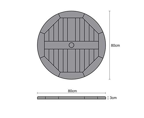 Teak Lazy Susan - 2 sizes: 60cm, 80cm - Picture 7 of 7