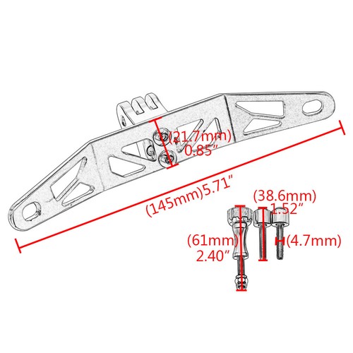 Motorcycle Camera Video Recorder Holder Mount Bracket Adapter For BMW G310GS 17 - Foto 2 di 14