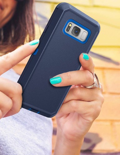 For Samsung Galaxy S8/S8+ Case Heavy Duty Rugged Rubber Shockproof Cover - Picture 6 of 75