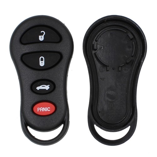 2Pcs Key Case Shell Fob for Jeep Liberty Chrysler Sebring Dodge Neon 4 Buttons - Picture 2 of 3