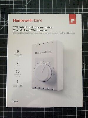 Honeywell CT410B Thermostat Manual 4-Wire for Baseboard Electric