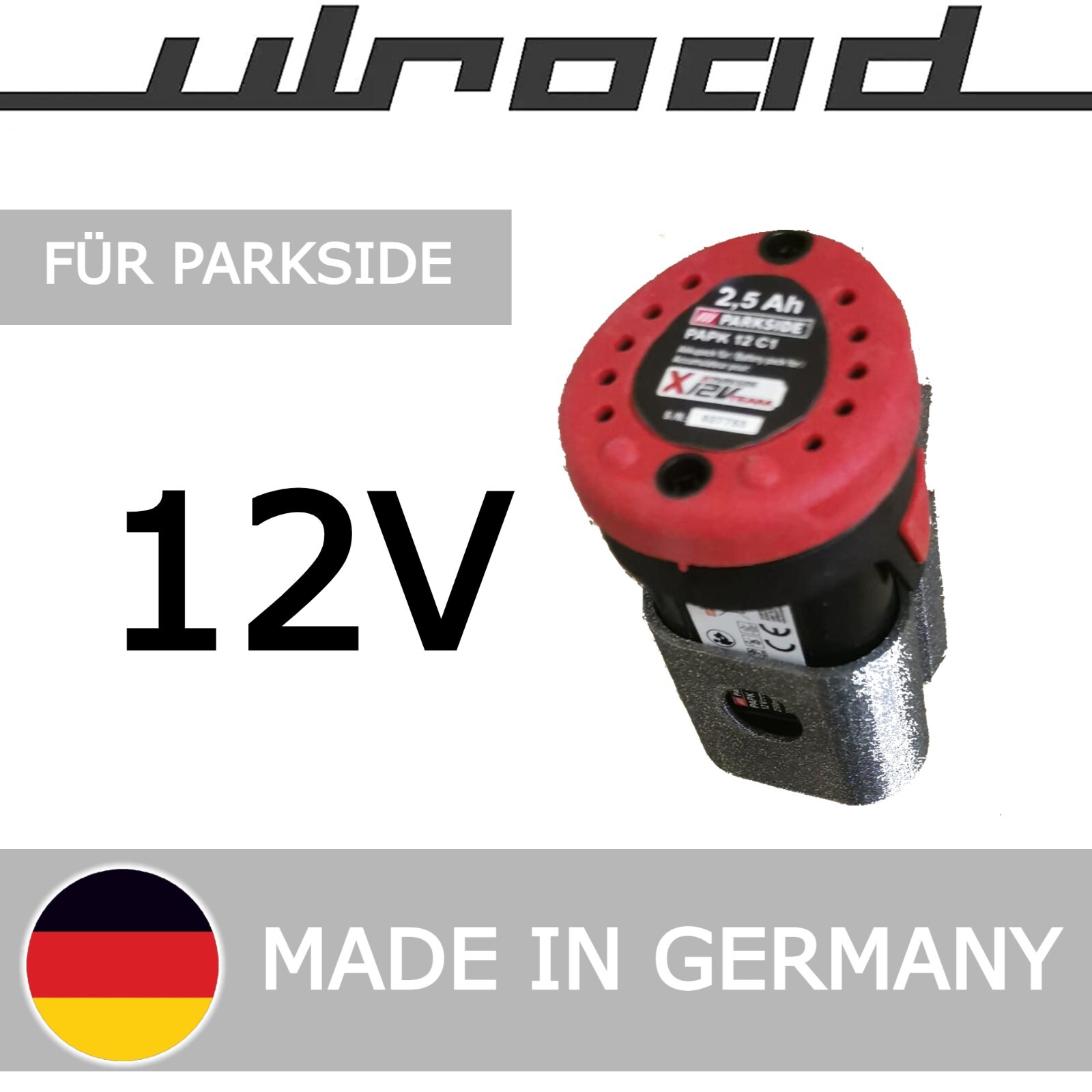Akkuhalter für 12V Parkside Akkuschrauber Wandhalterung Akku Geräte Halterung 1 Akkuhalter für 12V Parkside Akkuschrauber Wandhalterung Akku Geräte Halterung