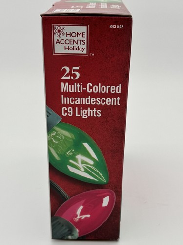 Home Accents 25 Multicolor C9 Christmas String Light Set 24 Ft Long - Picture 4 of 5