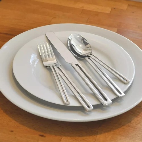 Hanging Flatware Set W/ Rack Service For 8 Elegant Casual Modern Silverware New - Picture 23 of 24