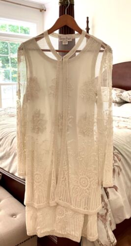 Vintage Laurence Kazar Kleid & Jacke Perlenspitze Gr. *sm Fehler siehe Beschreibung/Bild - Bild 4 von 6