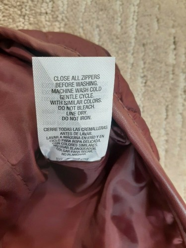 Laura Scott Women's Sz L Burgundy Lightweight Quilted Full Zip Jacket Outdoor - Picture 9 of 11