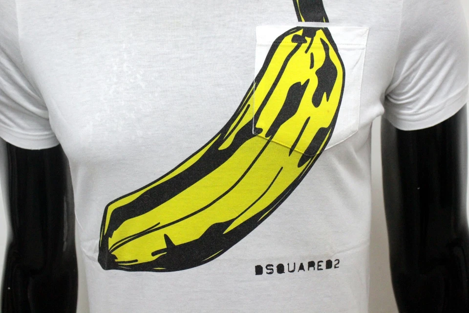 Dsquared2 Camiseta Hombre Talla M en Blanco Suéter Verano de Algodón Logotipo - Imagen 3 de 4