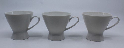 Rosenthal Continental Classic Modern White Coffee Tea Cups Saucer Set of 3 (C) - Picture 6 of 12