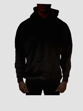 PRO CLUB MENS COMFORT PULLOVER HOODIE Cotton , Black,Front Pocket Size L