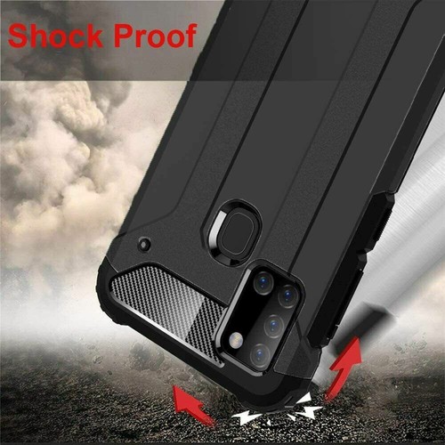 per Samsung Galaxy A21s custodia protettiva robusta resistente agli urti corazzata - Foto 3 di 6