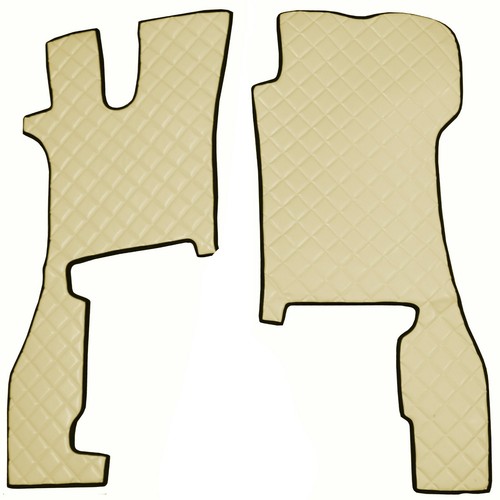 LKW Fußmatten Kunstleder Beige passend für Scania R 2017 mit hohem Motortunel - Bild 3 von 3