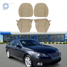 For Lexus ES350 2007-2012 Seat Cover Driver Passenger Bottom Top Perforated Tan