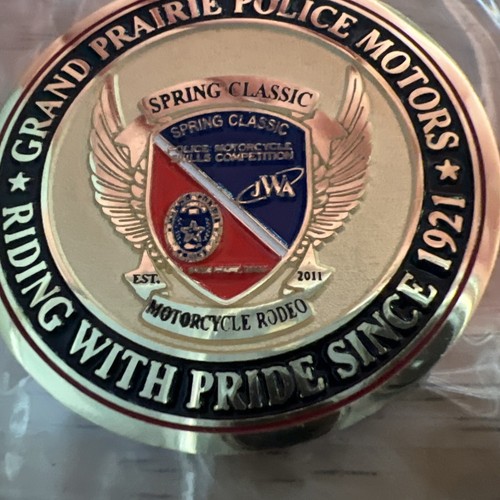 2014 Spring Classic Police Motorcycle Rodeo Grand Prairie Police Motors Coin. - Picture 6 of 17