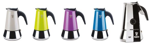 Pezzetti Stainless Steel Induction StoveTop Moka Espresso Coffee Maker -4, 6 Cup - Picture 1 of 12