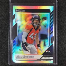 2024 Donruss Football ALEX SINGLETON Silver Press Proof Die-Cut 23/75