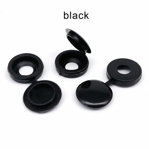 100pcs Plastic Tapping Screw Bolt Nail Decor Cap Protective Cover Hide Foldable - Picture 5 of 12