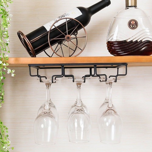 Gläserhalter Gläserschiene edelstahl Glas Wein Champagner Cup Hangers Rack - Picture 4 of 7