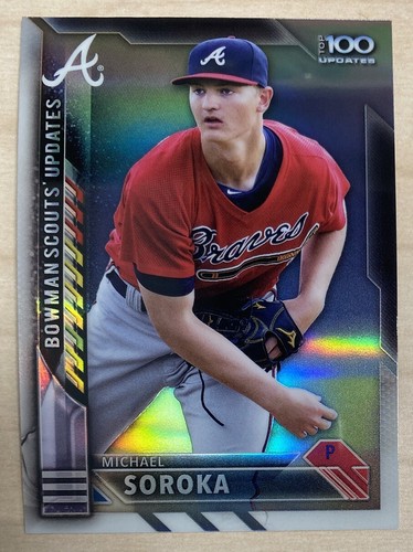 MICHAEL SOROKA  2016 Bowman Chrome BOWMAN SCOUTS UPDATES #BSU-MS -ATLANTA BRAVES - Picture 1 of 2