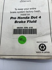Honda Brake Pads 06455-KPB-416 Genuine OEM Part NSS250 Reflex