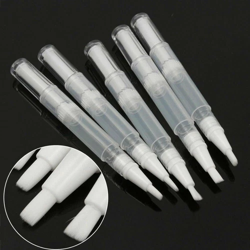 4 Stück leere Drehstift mit Pinselspitze nachfüllbar Flasche Behälter Nagellack Tuben - Bild 1 von 12