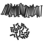 60pcs Case Fan Screw Flat Head Tapping Screw Set Case Screws Set Black