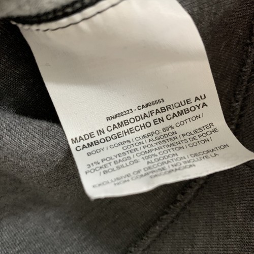 Nike Sportswear Womens Medium Two Tone Color Block Gray Black Cropped Sweatshirt - Picture 2 of 6
