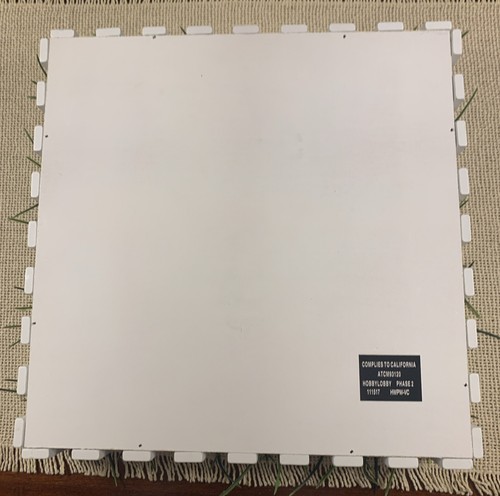 Hobby Lobby Wood Box w White Fence Plastic Grass 11” Centerpiece Easter Spring - Picture 6 of 7