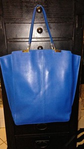 royal blue leather purse