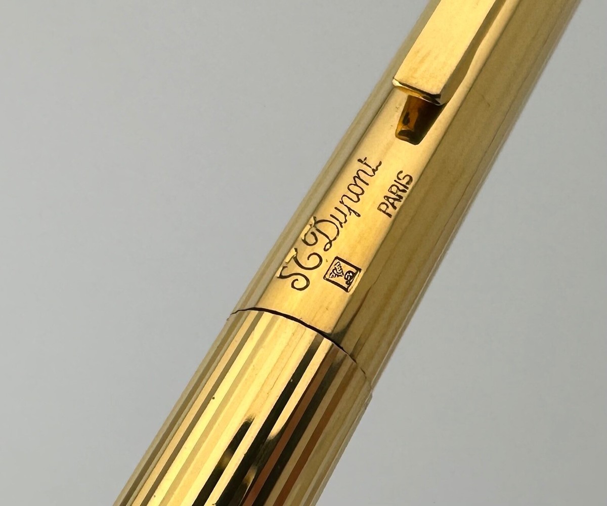 中華のおせち贈り物 Gold Bille Stylo Classique Dupont S.T. Plated Pen Ballpoint 筆記具
