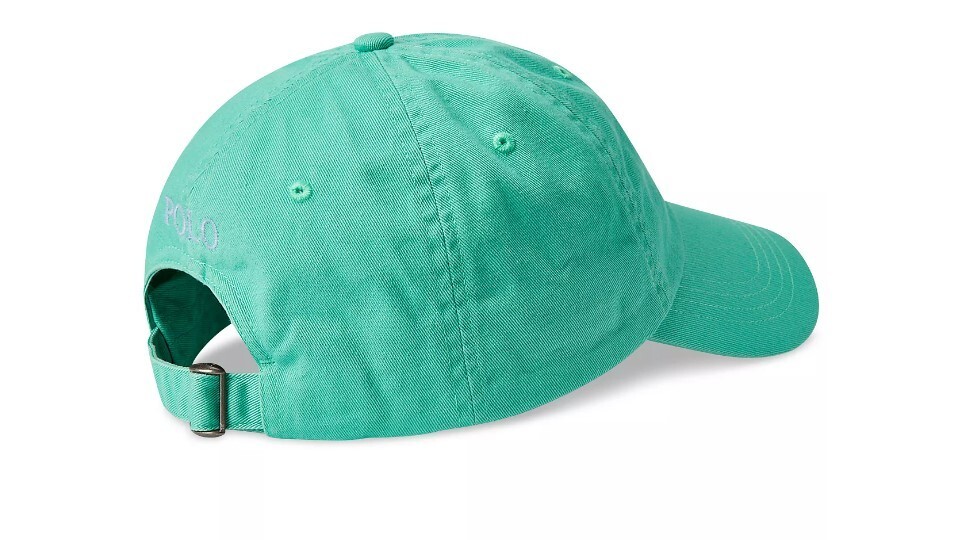 Polo Ralph Lauren Uomo Berretto Baseball Verde Classico Pony Chino Cappello