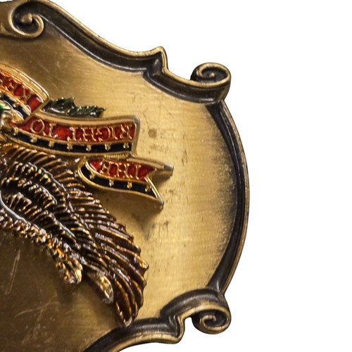 Vintage Right To Keep and Bear Arms Belt Buckle Eagle 1980 Second Amendment - Picture 18 of 20