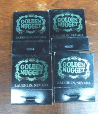 Golden Nugget Casino Matchbook Laughlin Hotel/ Casino Vintage Lounge Bar Lot 4