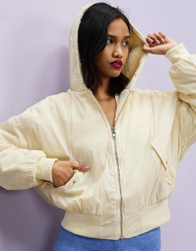 Borg lined bomber best sale jacket
