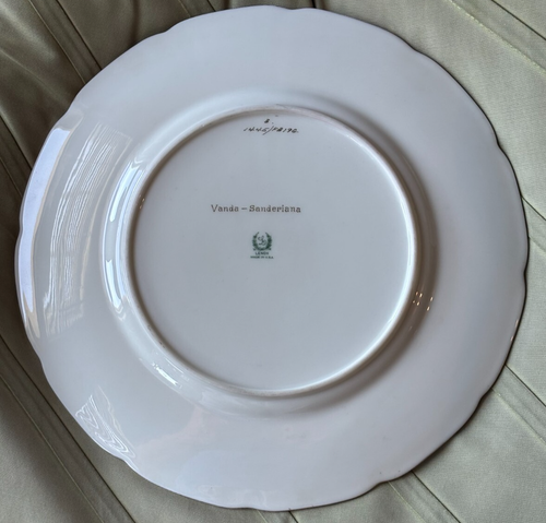 Lenox Gold Encrusted Hand Painted Orchid Cabinet Plate Vanda Sanderiana - Picture 8 of 19