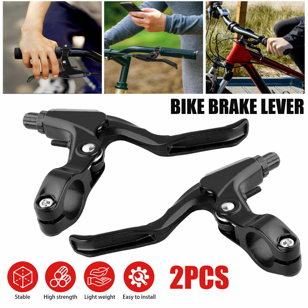 1 Pair MTB Bicycle Hand Brake Levers Mountain Road Bike V Brakes Handle Gear Set eBay