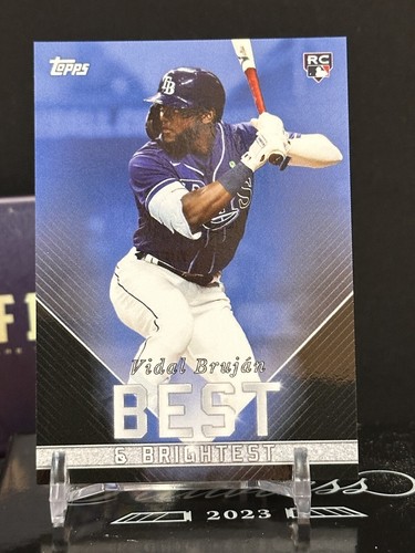 2022 Topps X Wander Franco - Vidal Brujan Best & Brightest Blue 18/50 Tampa Rays - Picture 1 of 2