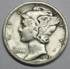 Photo of a 1943-S Mercury Dime from an eBay listing that sold on Jul 14, 2026