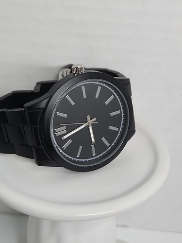 George Uhr Herren Quarz Lack Armbanduhr braucht eine Batterie weiße römische Zeiger - Bild 1 von 15