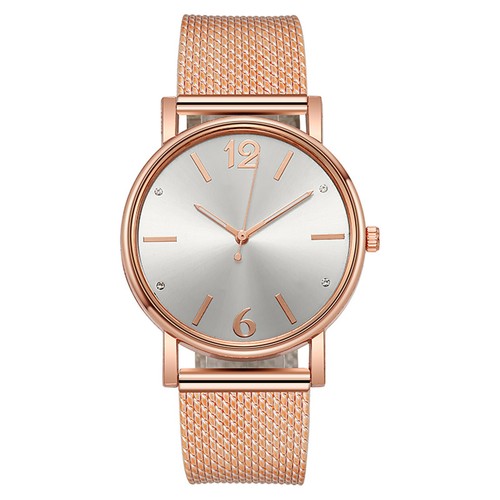 Ladies Women's Quartz Watch Diamond Dial Mesh Alloy Strap Simple Fashion Watch - Picture 14 of 17