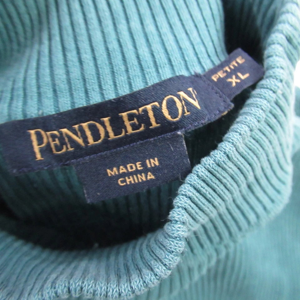 Pendleton Sweater Womens XL Petite Long Sleeve Adult Outdoors Turtle Neck - Image 3 of 4