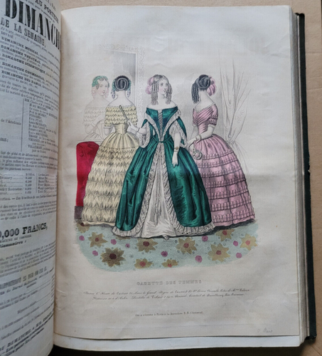 Gazette des Femmes n° 26 Avril 1846 n° 2 Jancier 1847 Mode - Foto 8 di 14