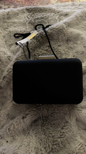 Kate Landry Black Pearl Evening Clutch With Removable Strap NWT 100% Authentic - Picture 7 of 10