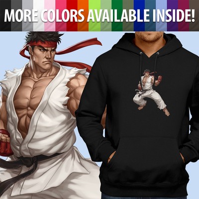 Hadouken Ryu Street Fighter Ken Unisex Pullover Hoodie Jacket Hooded Sweater
