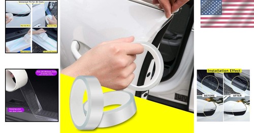 Transparent Car Door Edge Guard - Durable Protection Film 1in x 16ft - Picture 2 of 10
