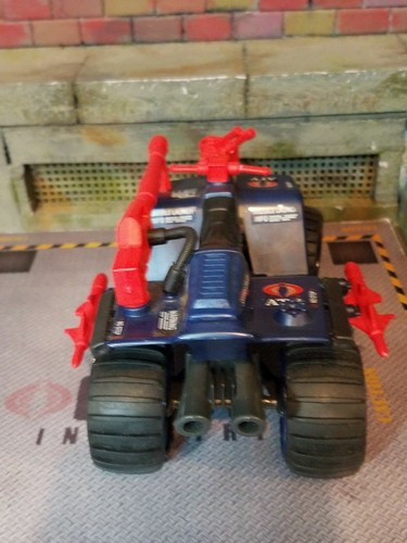 GI JOE ~ 1985 COBRA ENEMY FERRET ~ 4X4 ~ RARE  MEDIUM BLUE ~ 100% COMP ATV LIGHT - Picture 4 of 5