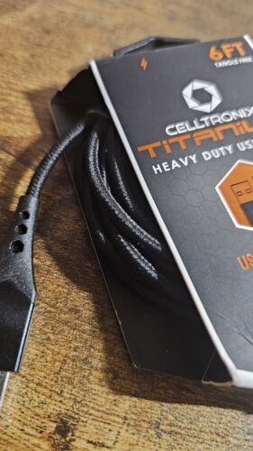 Celltronix Titanium 6' Tangle Free Heavy Duty USB Cable - Type C To Type USB - Zdjęcie 6 z 6