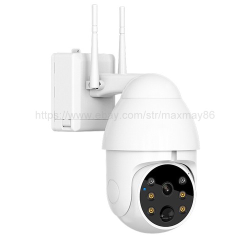 Cámara de seguridad 1080P a todo color audio bidireccional WiFi TUYA batería solar sin cables - Imagen 11 de 12