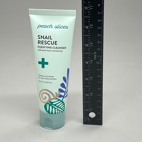 PEACH SLICES (2 PACK) Snail Rescue Purifying Cleanser w/ Snail Mucin 4.05fl oz - Picture 10 of 12