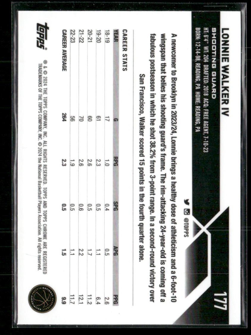 Lonnie Walker IV Flawless 10シリ RPA Lonnie Walker IV | Guard-Forward | Philadelphia 76ers | NBA.com